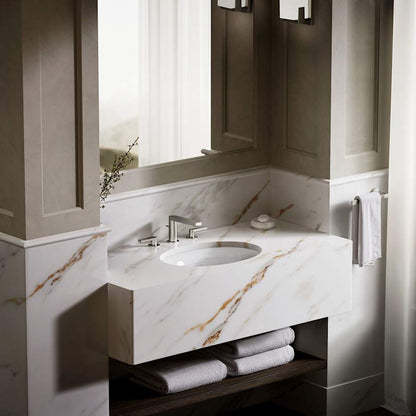 Serif 20-5/8" Undermount Cast Iron Bathroom Sink