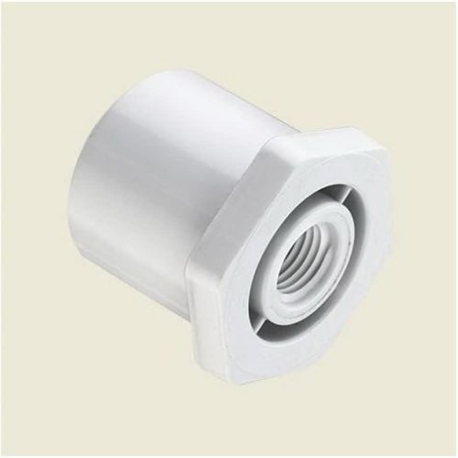 Bushing, 1 x 1/4 in, Spigot x FNPT, SCH 40/STD, PVC