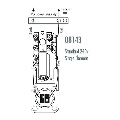 Therm-O-Disc Style Single Element Thermostat With High Limit Control