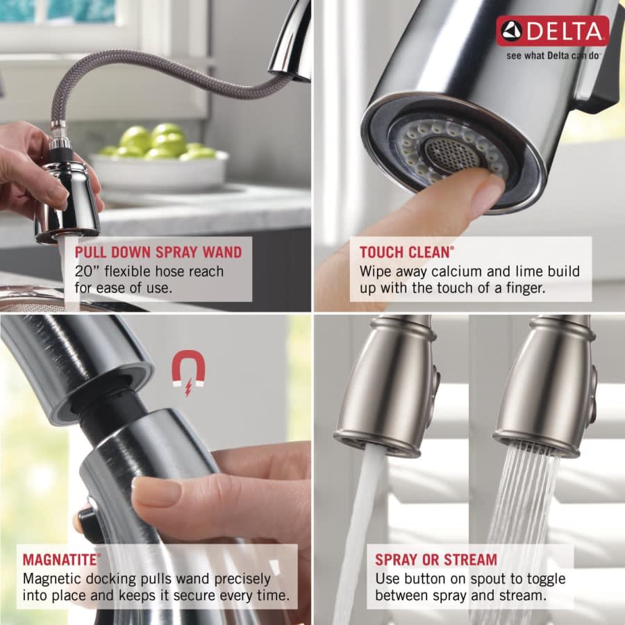 Essa Pull-Down Bar/Prep Faucet with Magnetic Docking Spray Head - Includes Lifetime Warranty