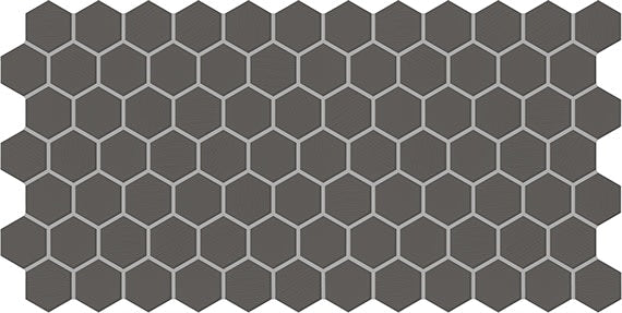 Keystones Black/Ebony Hexagon 2X2 Matte