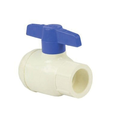 1-Piece Ball Valve, 1/2 in, Socket, Standard Port, CPVC Ball, CPVC