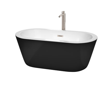 Mermaid Freestanding Bathtub - 59.75W x 23H x 29.25D