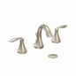 Eva™ Widespread Lavatory Faucet, ADA, 2 Handle, 3-Hole, 1.2 gpm, Brushed Nickel