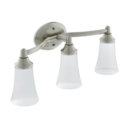 3 Light Bathroom Sconce with Frosted Shades from the Eva Collection