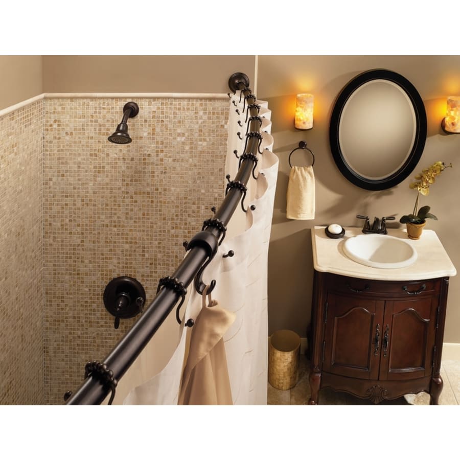 54" - 72" Adjustable-Length Curved Shower Rod (Wholesale Packaging)