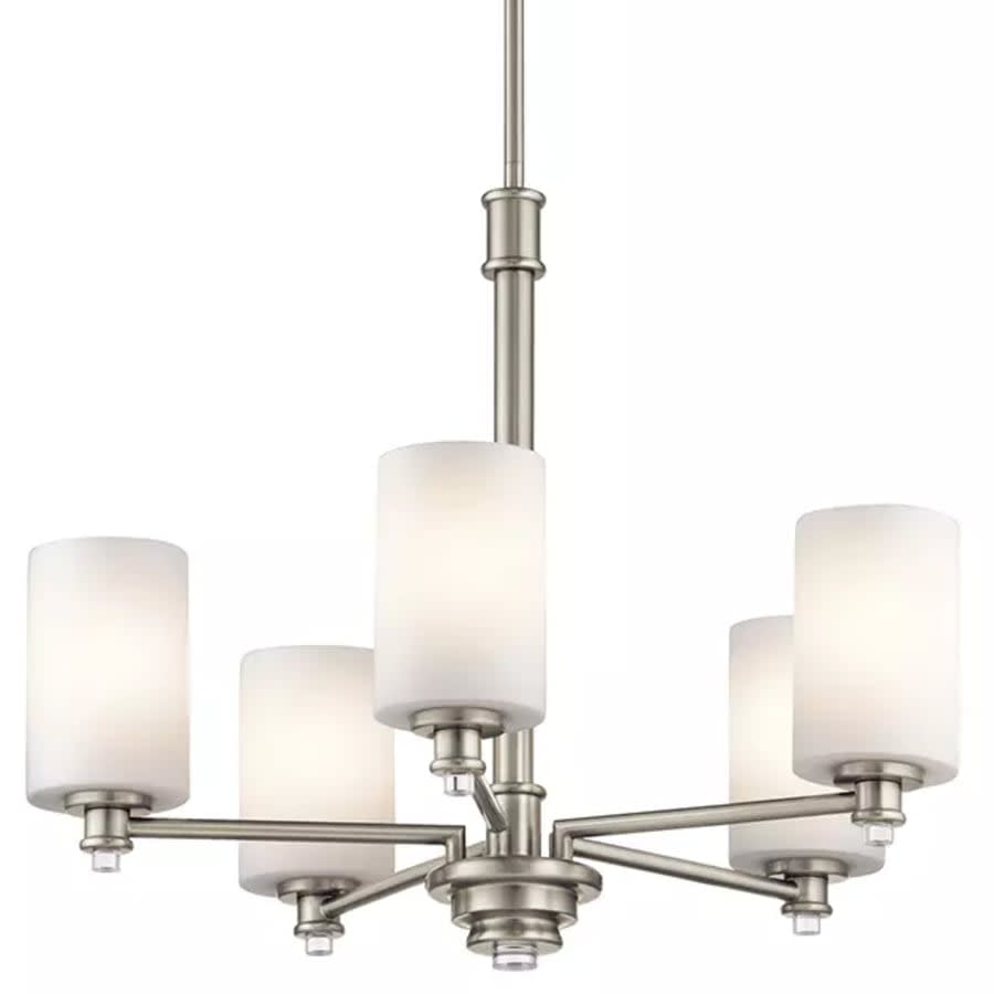 Joelson 24" Wide 5 Light Shaded Chandelier