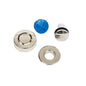 Bath Drain Trim Kit, Toe Touch, Brushed Nickel