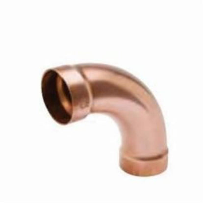 DWV Long Turn 90 deg Elbow, 3 in, C, Copper