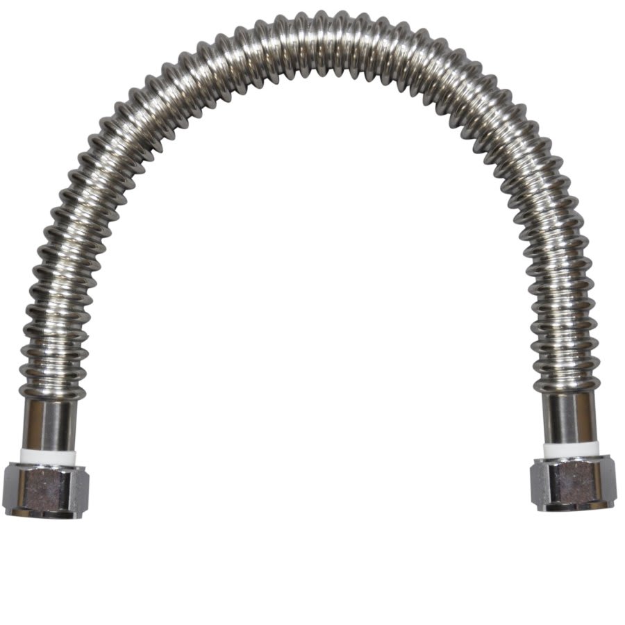 Corrugated Water Heater Flex, 3/4 in, FNPT, 18 in L, Stainless Steel