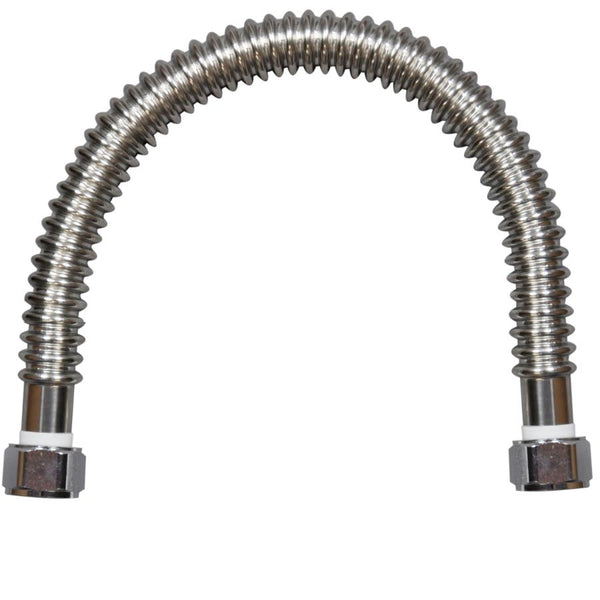 Corrugated Water Heater Flex, 3/4 in, FNPT, 18 in L, Stainless Steel