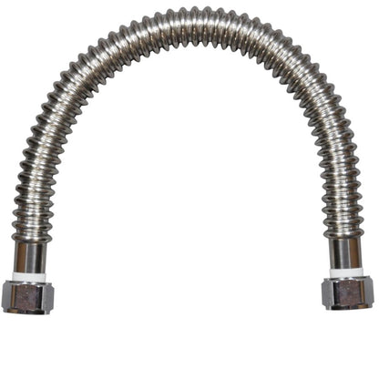 Corrugated Water Heater Flex, 3/4 in, FNPT, 24 in L, Stainless Steel