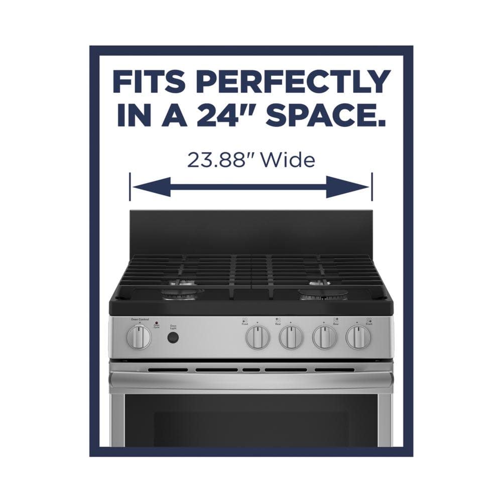 Ge® 24" Steam Clean Free-Standing/Slide-In Gas Range