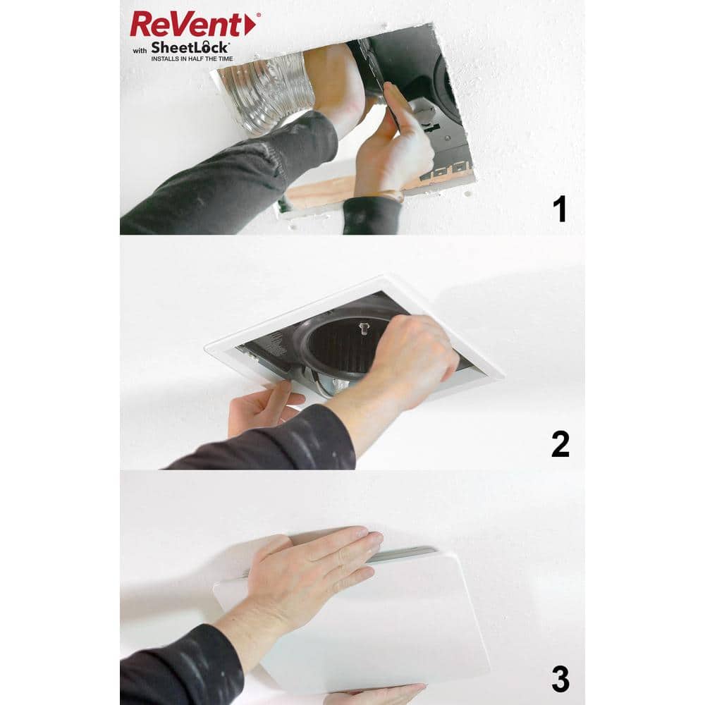 80 CFM Ceiling/Wall Mount Easy Roomside Installation Bathroom/Bath Exhaust Fan with Adjustable LED Lighting, ENERGY STAR