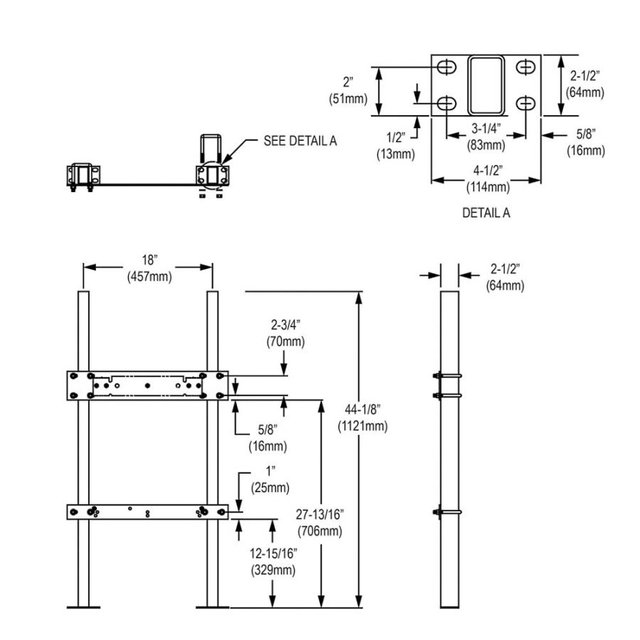 In-Wall Carrier for Single-Station On-Wall Bottle Fillers Coolers and Fountains