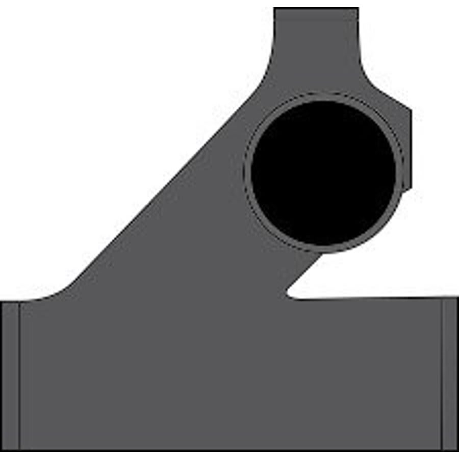 Left No Hub Fitting, 4 x 2 in, No Hub, Cast Iron