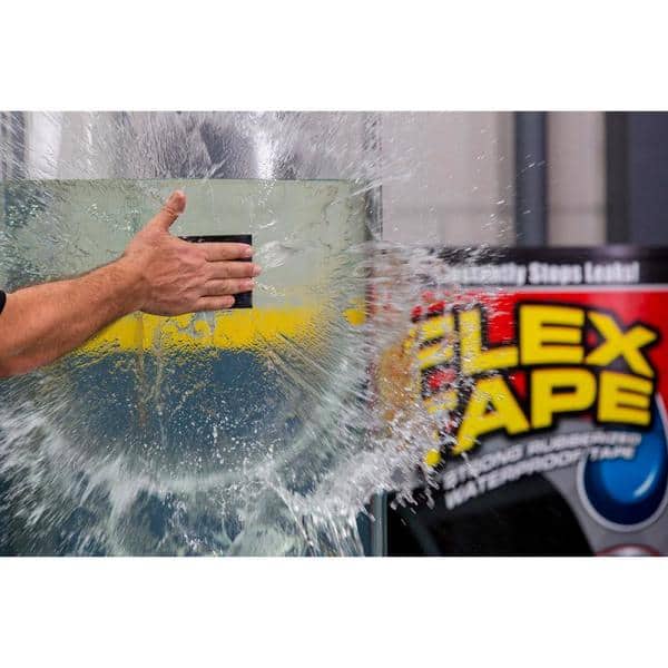 Flex Tape Black 8 in. x 5 ft. Strong Rubberized Waterproof Tape