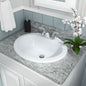WHITE OVAL OVERMOUNT SINK 2118