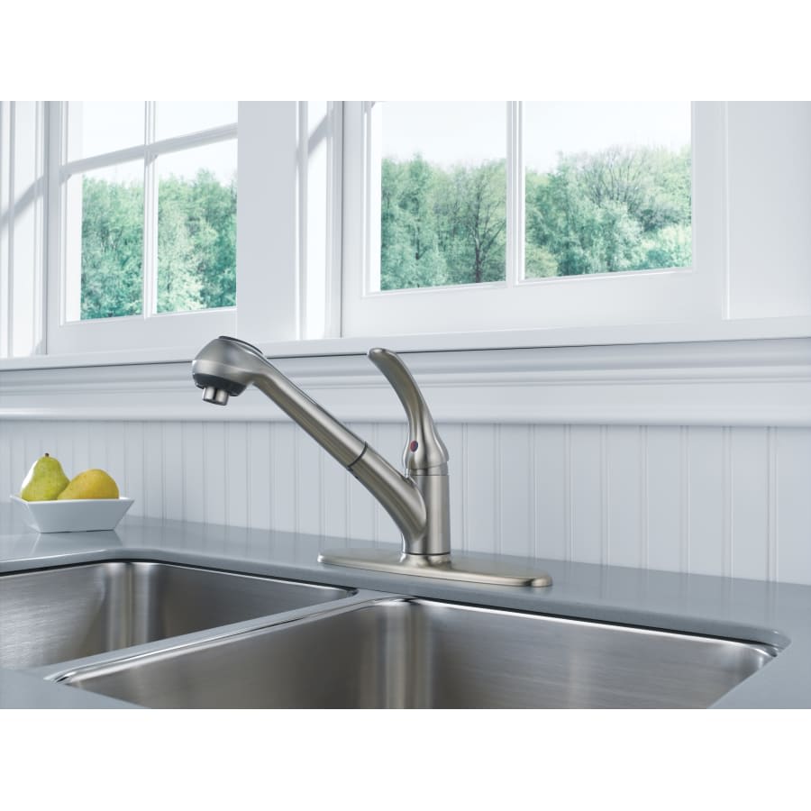 Foundations Core-B Pull-Out Kitchen Faucet with Optional Base Plate - Includes Lifetime Warranty