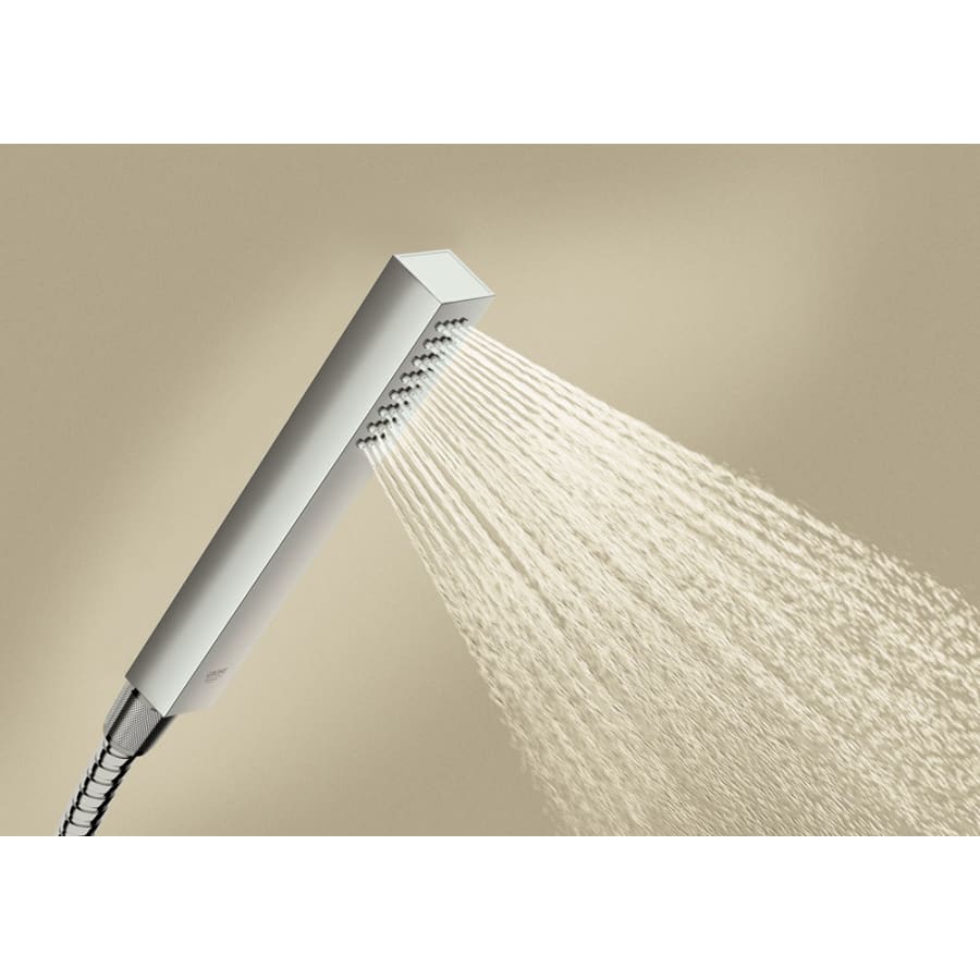 Euphoria Cube Single Function Hand Shower Package with DreamSpray and SpeedClean Technology - Includes Slide Bar, Hose and Bracket