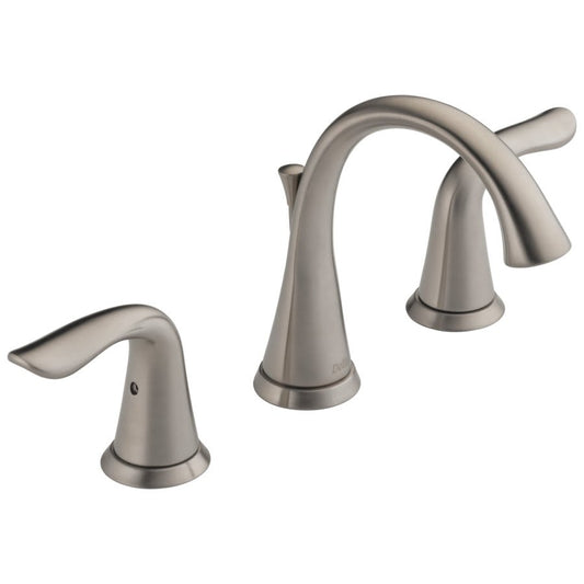 Lahara® Widespread Lavatory Faucet, ADA, 2 Handle, 3-Hole, 1.2 gpm, Stainless