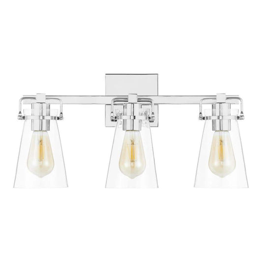 Stonedale 20 in. 3-Light Chrome Vanity Light