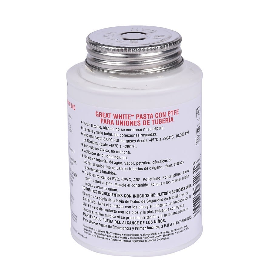 8 oz Great White® Pipe Joint Compound with PTFE