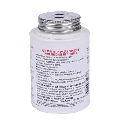 8 oz Great White® Pipe Joint Compound with PTFE