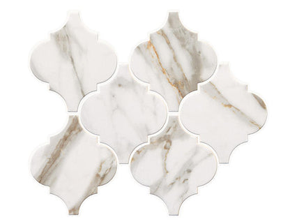 Marble Obsession Calacatta Gold Arabesque 6X6 Matte