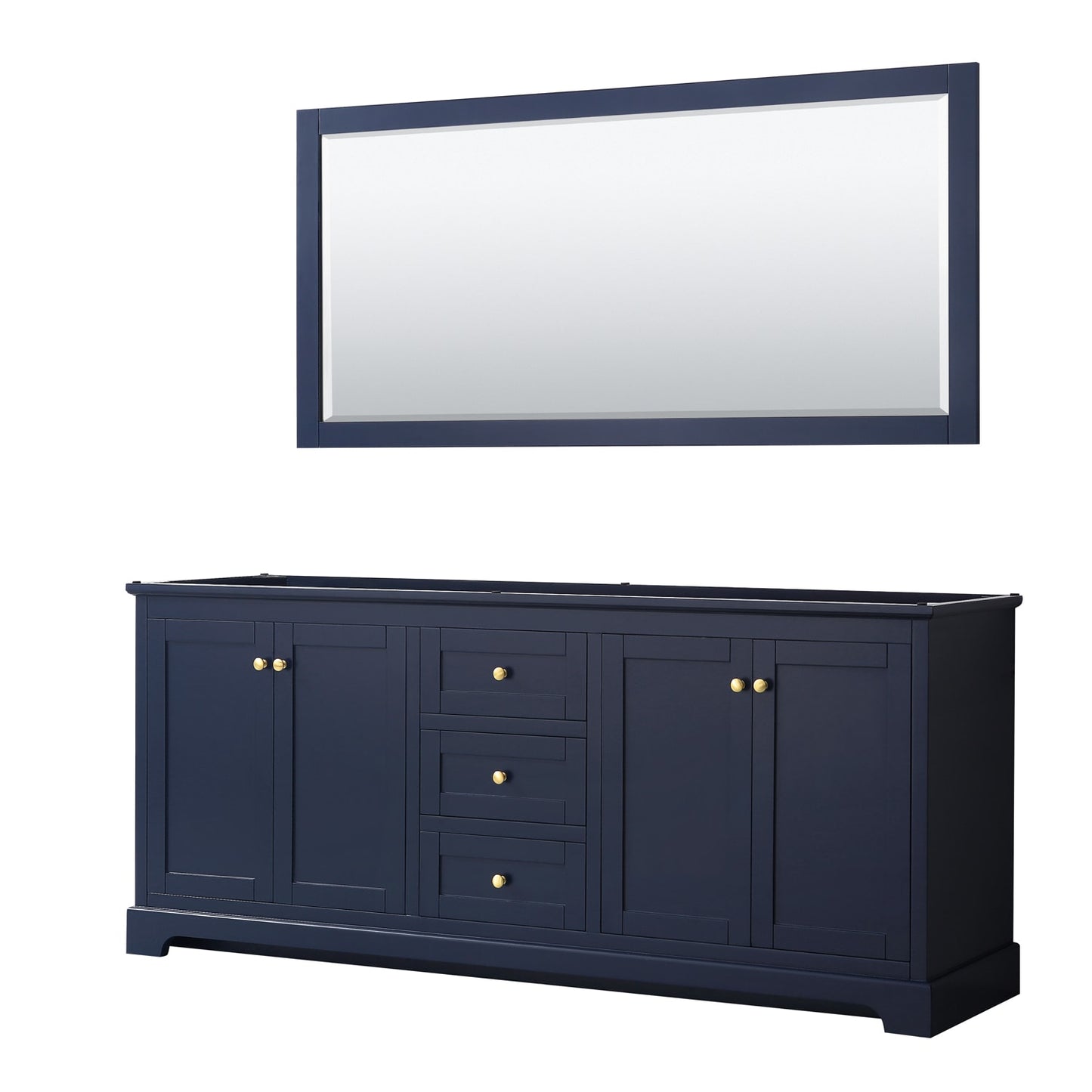 Avery Double Bathroom Vanity - 79W x 34.25H x 21.75D