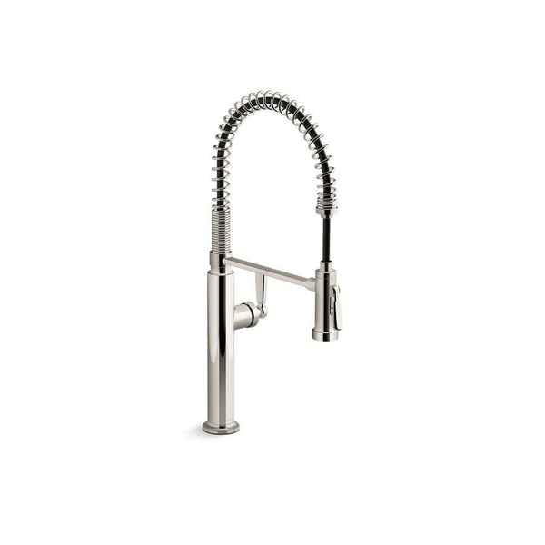 Edalyn™ by Studio McGee Kitchen Faucet, Deck Mount, 1 Lever Handle, 1-Hole, Vibrant Polished Nickel