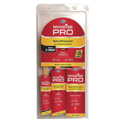 1 in. Pro Thin Angle Sash, 1-1/2 in. Angle Sash, 2 in. Multisize Brush Pack (3-Pack)