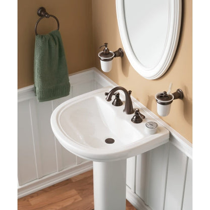 Kingsley Double Handle Widespread Bathroom Faucet with Pop-Up Drain Assembly