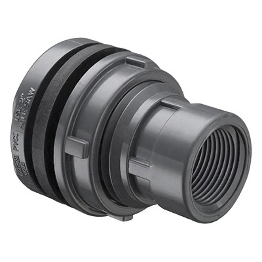 Tank Adapter, 2-1/2 in, Socket x FNPT, SCH 80/XH, PVC