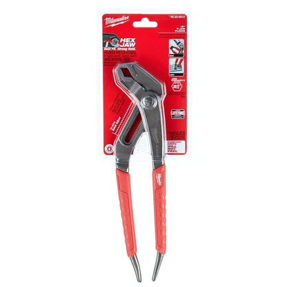 Gen II 26-Position Quick Adjust Hex Jaw Plier, 2-3/4 in, 1-3/4 in L x 1/4 in W Alloy Steel V-Shape Jaw, 12 in OAL