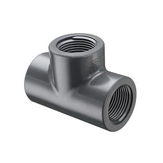 Tee, 1 in, FNPT, SCH 80/XH, PVC