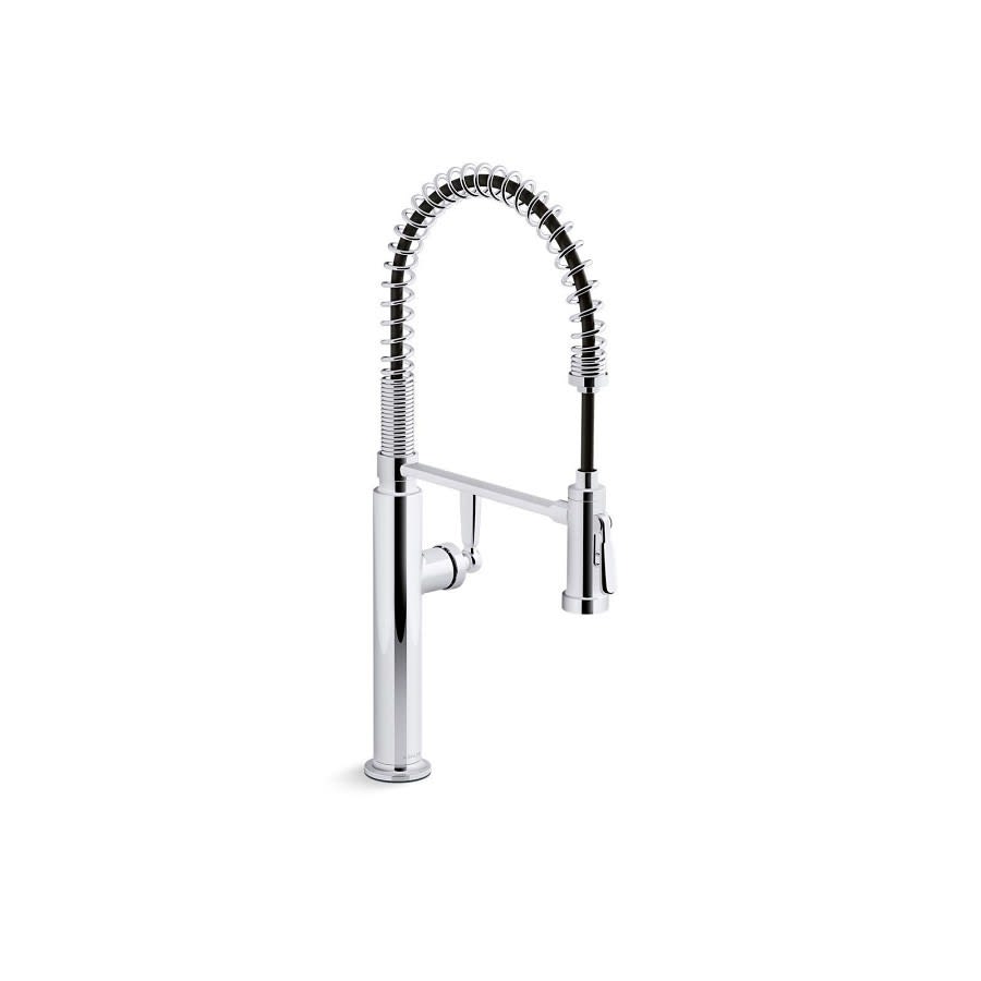 Edalyn™ by Studio McGee Kitchen Faucet, Deck Mount, 1 Lever Handle, 1-Hole, Polished Chrome