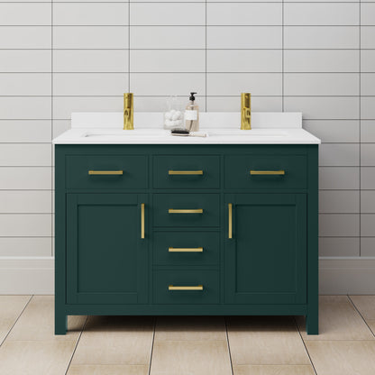 Beckett Double Bathroom Vanity - 48W x 35H x 22D