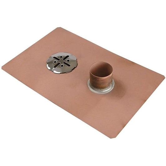 Floor Drain, 3 in Outlet, No Hub, 4 in Round Stainless Steel Top