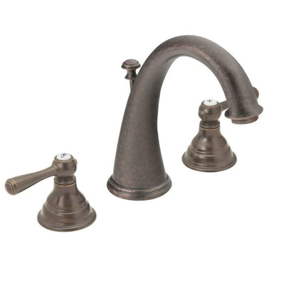 Kingsley Double Handle Widespread Bathroom Faucet with Pop-Up Drain Assembly