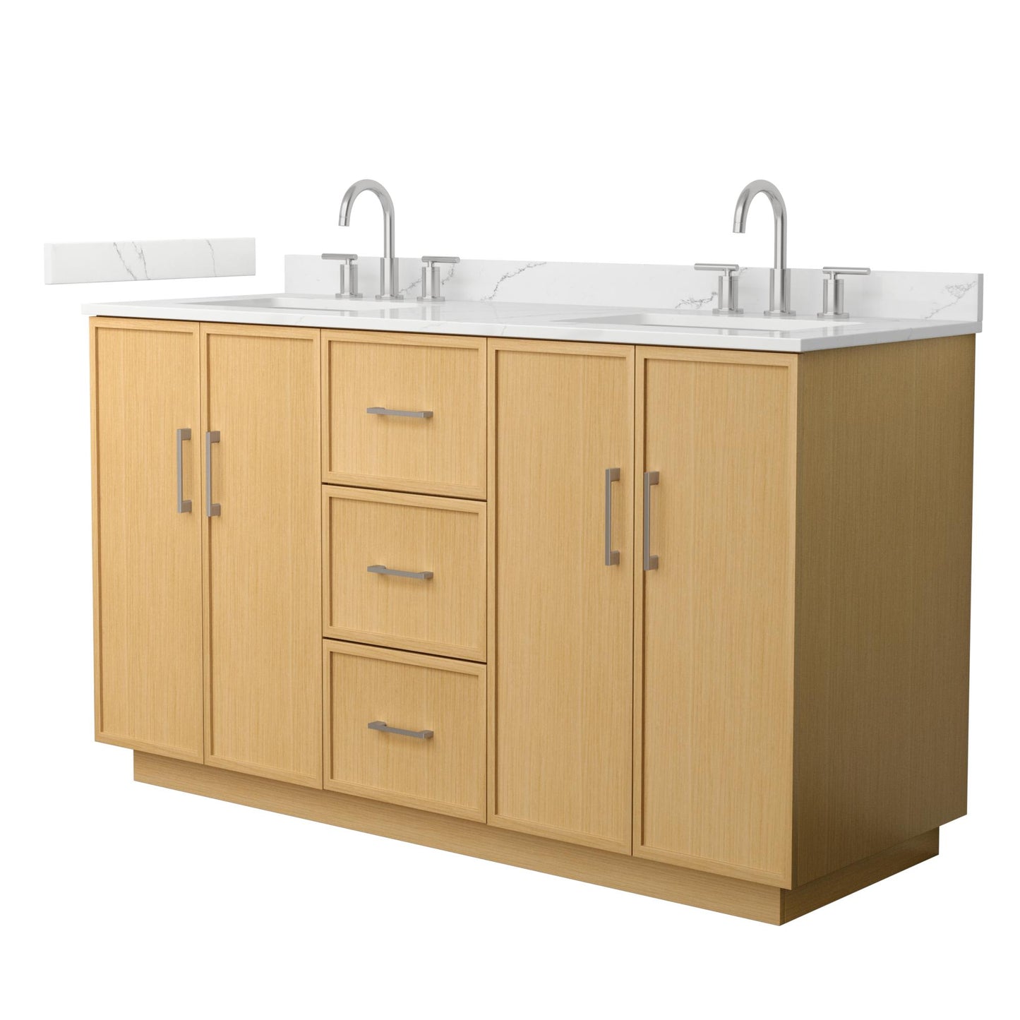 Elan Double Bathroom Vanity with Toe Kick - 60W x 35H x 22D