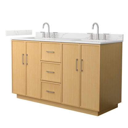 Elan Double Bathroom Vanity with Toe Kick - 60W x 35H x 22D