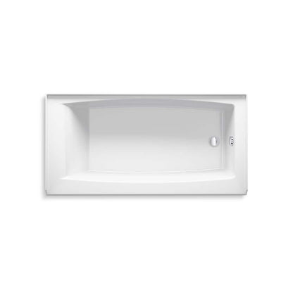 Elmbrook 60 in. x 30.25 in. Soaking Bathtub with Right-Hand Drain in White