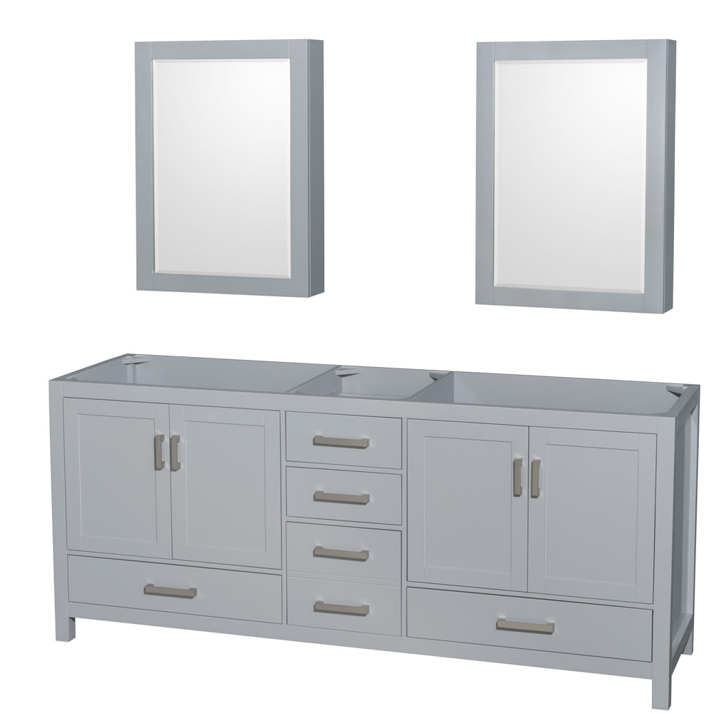 Sheffield Double Bathroom Vanity - 78.5W x 35H x 21.5D
