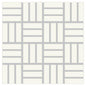 Color Wheel Mosaic Matte Arctic White Hexagon 1.5X1.5 Matte