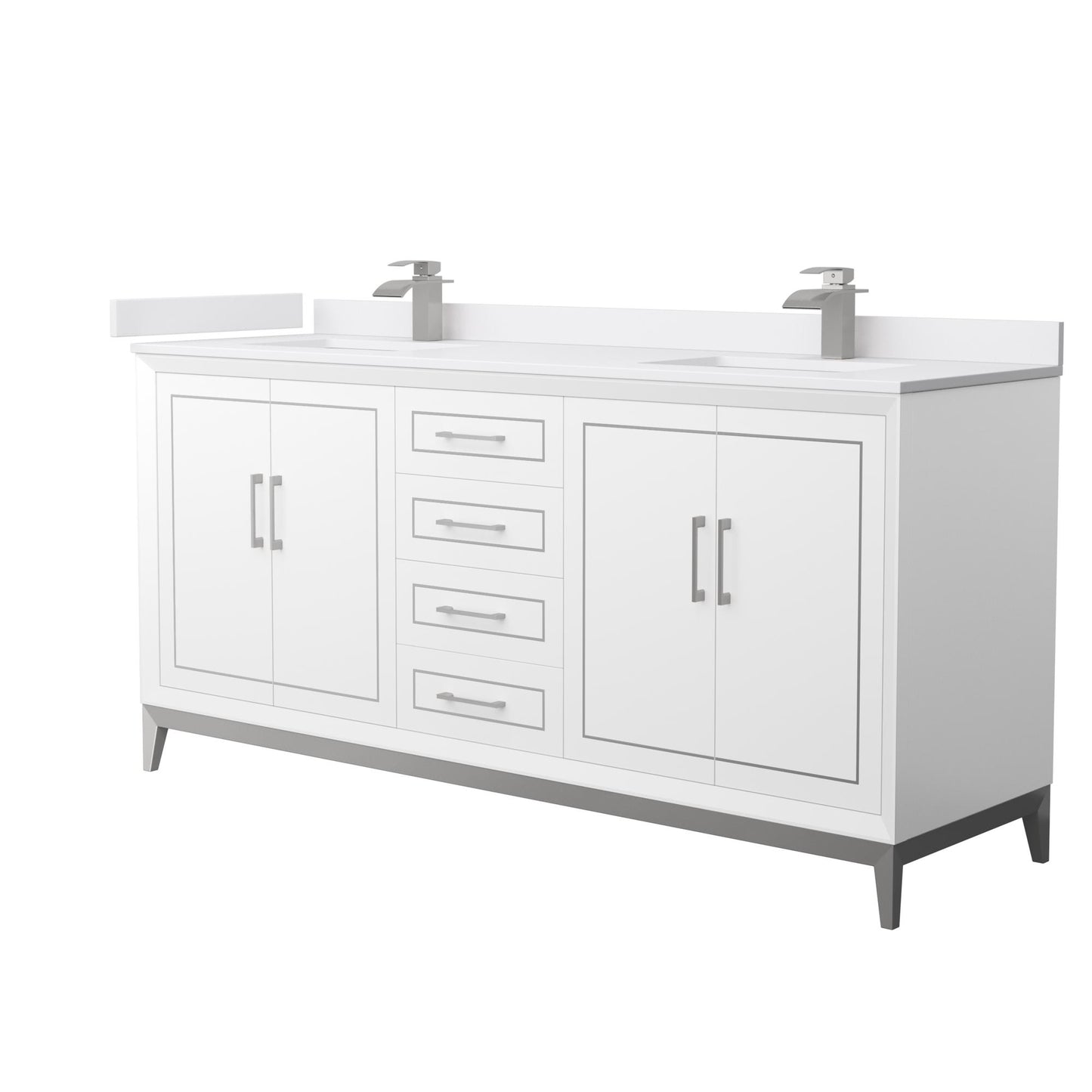 Marlena Double Bathroom Vanity - 72W x 35.25H x 22D