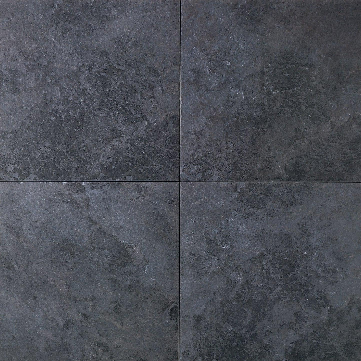 Continental Slate Asian Black Straight Joint 3X3 Matte