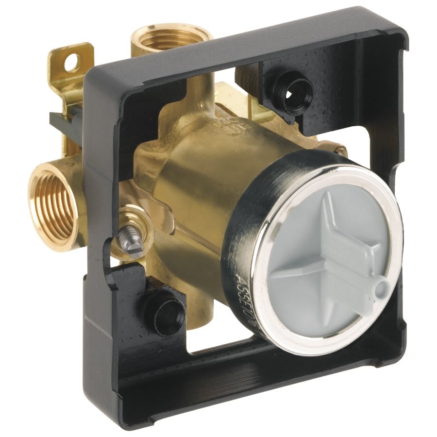 Universal Tub and Shower Rough-In Valve Body, 1/2 in, FNPT, Forged Brass Body