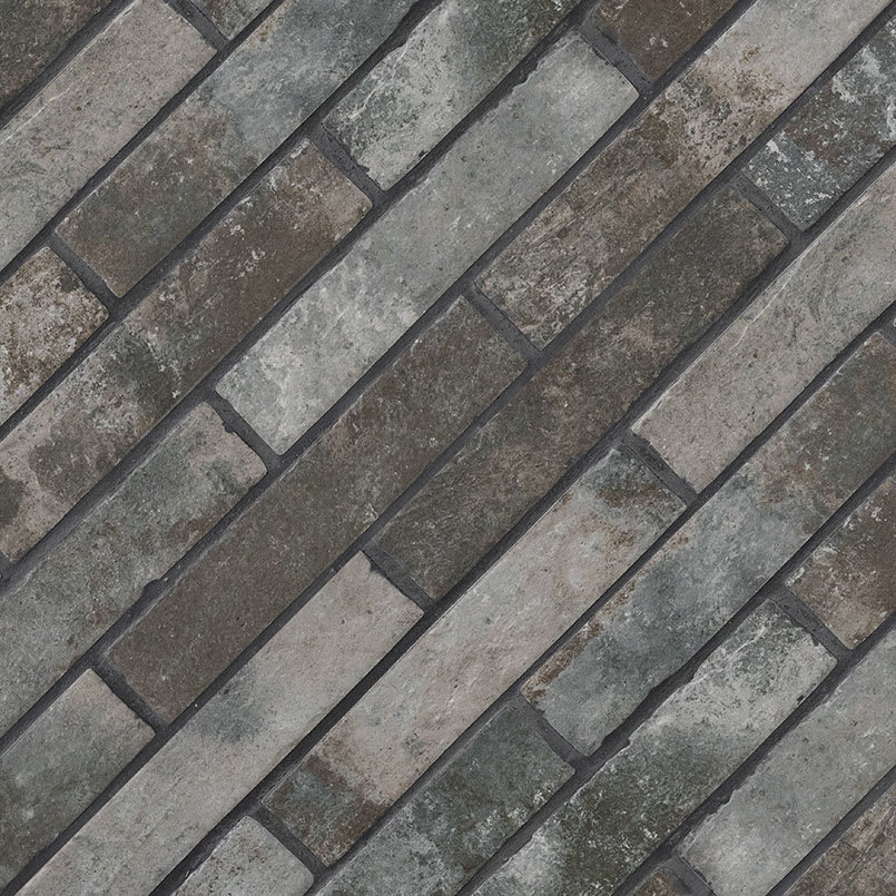 Brickstone Charcoal Brick Wall Tile