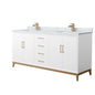 Amici Double Bathroom Vanity - 72W x 35.25H x 22D